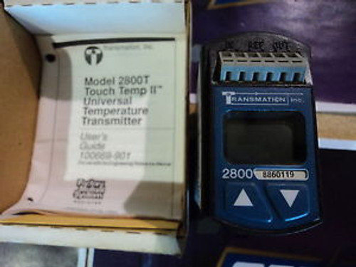 TRANSMATION INC. TouchTemp II Model 2800Temperture Transmitter