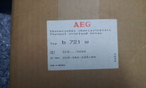 AEG B721w THERMAL OVERLOAD RELAY 310-500A Separate Mounting 910-342-124-00