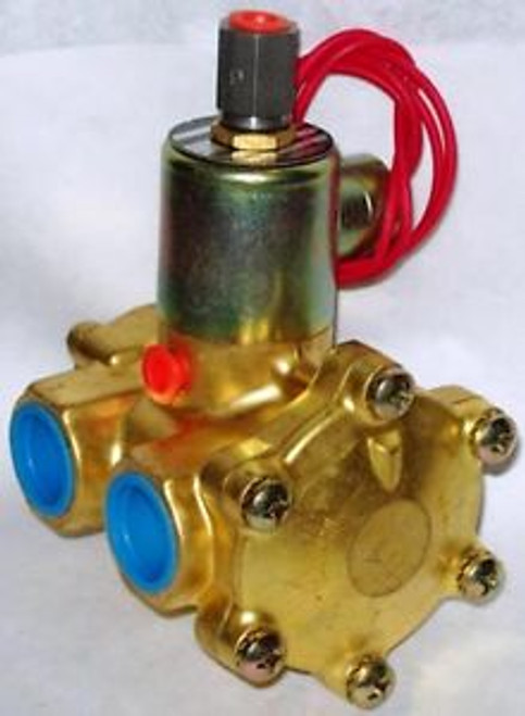 Skinner 3/4 3 Way Multi Brass Solenoid Valve L4LB5140 120/60