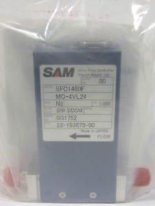 HITACHI MFC Mass Flow Controller, SFC1480F MC, N2, 200 SCCM - ASM 22-193675-00