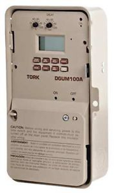 TORK DGUM100A Electronic Timer, 7 Days, SPDT Momentary