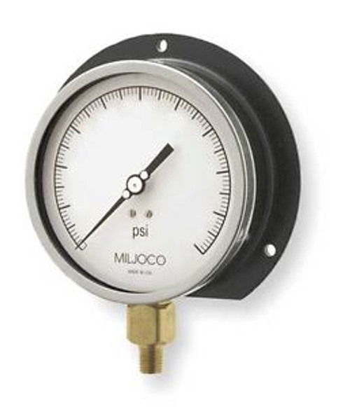 MILJOCO P8509LX003 Compound Gauge, 30 Hg to 30 psi, 8-1/2In