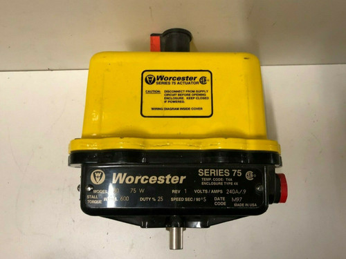 New Worcester Series 75 Flowserve 1575M2120A Actuator With Itt 2 Valve