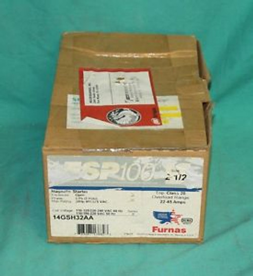 Furnas 14GSH32AA Magnetic Starter 22-45amps 3p 30hp 110v ESP100 14GS 60a NEW