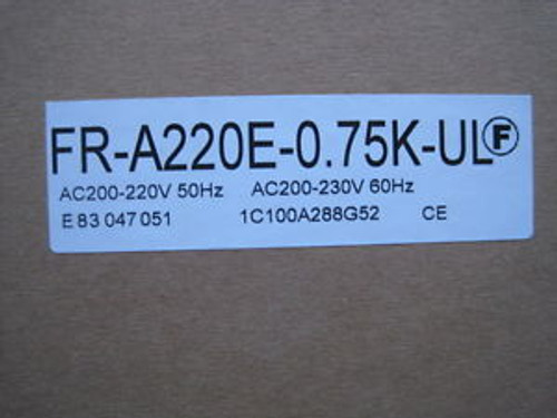 NEW MITSUBISHI FR-A220E-0.75?K-UL DRIVE   FR-A220E