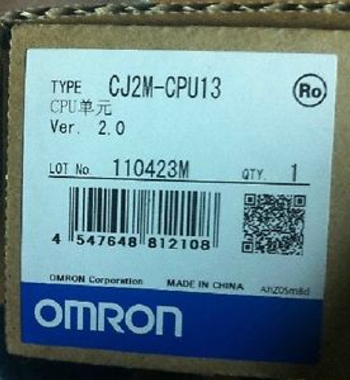 New In Box Omron PLC CPU Unit CJ2M-CPU13 ( CJ2MCPU13 )