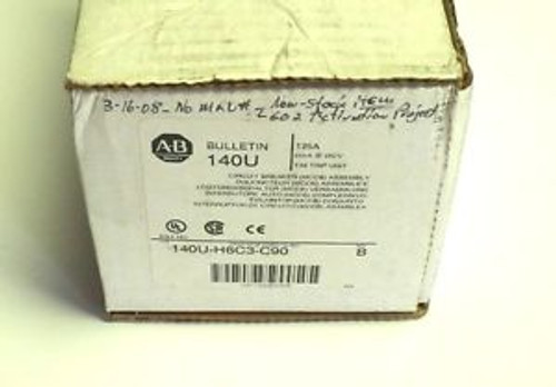 NEW ALLEN BRADLEY 140U-H6C3-C90 CIRCUIT BREAKER, 125 AMP, 3-POLE