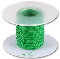 PRO POWER 100-30G WIRE WRAPPING WIRE, 30AWG, CU, GRN, 300V