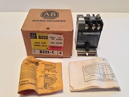 NEW! ALLEN-BRADLEY SOLID STATE TIMING RELAY 852S-C 852SC SERIES G