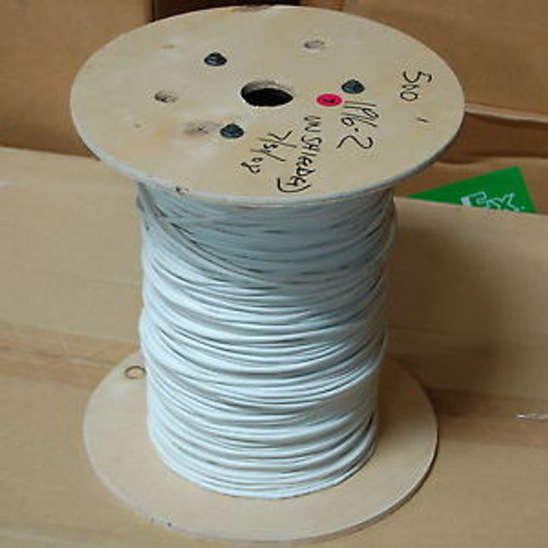 Comtran 2282 16 AWG 2 Conductor Unshielded Stranded Plenum White Cable 500 Reel
