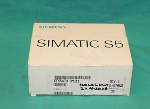Siemens 6ES5470-8MC11 Simatic S5 Analog Output Module NEW