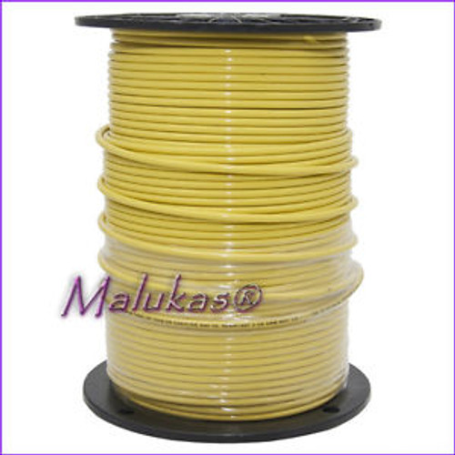 STRANDED WIRE THHN /THWN SINGLE PVC BUILDING # 10 COOPER 500 FEET NEW YELLOW