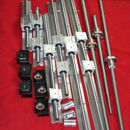 3 SBR linear rails+3 ballscrew RM1605-300/750/850mm+3sets BK/BF12+3 couplers