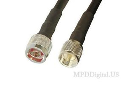 60ft Times Microwave LMR400 50 Ohm Coaxial Cable N male PL259 Connectors 60 ft