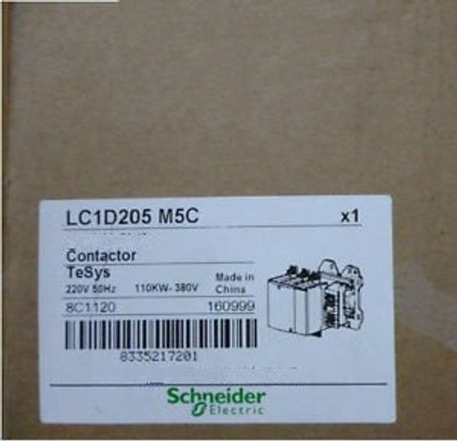 New Schneider Telemecanique Contactor LC1D205M5 LC1D205M5C 220VAC