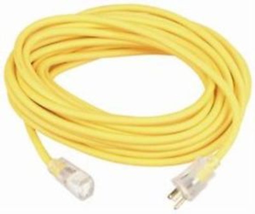 Coleman Cable Systems 016880002 Extension Cord Nema5-15P/R 50Ft 15A Yel