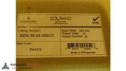 SOLA HD SDC 20-24-480CC POWER SUPPLY, SEE DESC