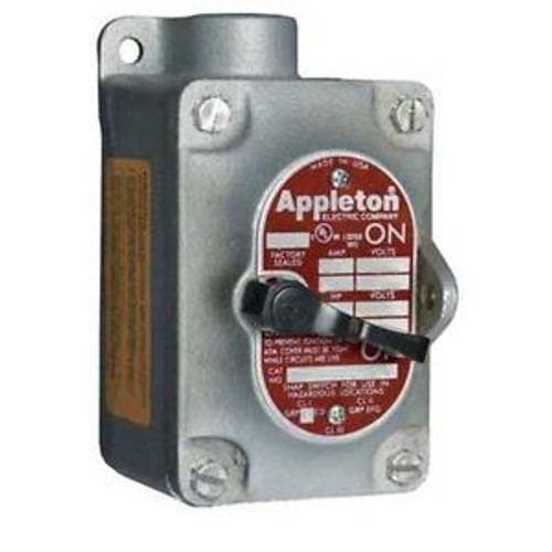APPLETON ELECTRIC EDS150-F1 Tumbler Switch,EDS Series,1 Gang,1-Pole