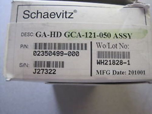 NEW SCHAEVITZ GA-HD GCA-121-050 ASSY 02350499-000