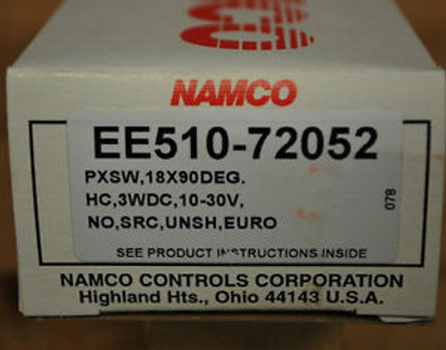 Namco EE510-72052 Proximity Switch 18X90 DEGHC, 10-30V, NO, SRC, UNSH, EUR - NEW