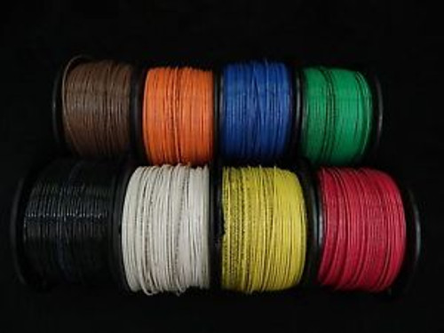 14 GAUGE THHN WIRE STRANDED PICK 6 COLORS 100 FT EACH THWN 600V CABLE AWG