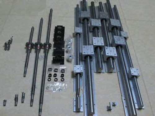 NEW 3 RM1605-400/1000/1500mm ballscrews +3 RM1605 Nut + 3 sets BK/BF12