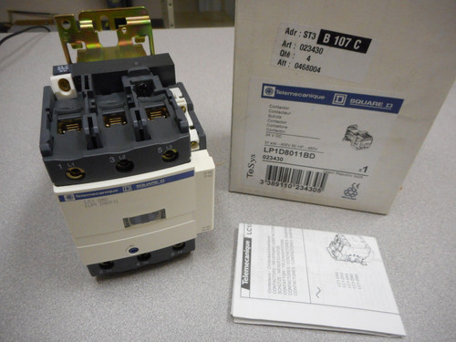 Telemechanique contactor PN:  LP1 D8011 BD    NEW