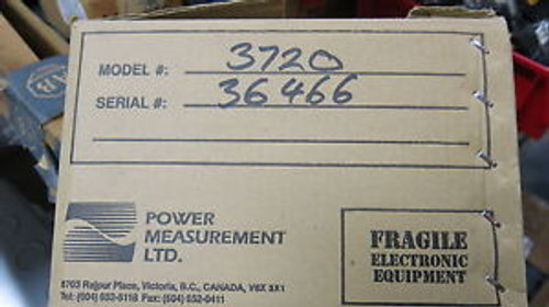Power Measurements LTD Model 3720 Digital Instrumentation Package NEW