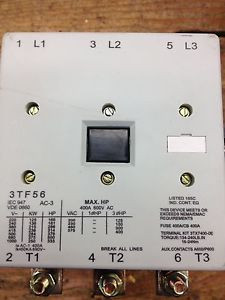 NEW FITS SIEMENS 3TF56 22-0AK6 3P 400A 300HP MAGNETIC CONTACTOR 120V AC