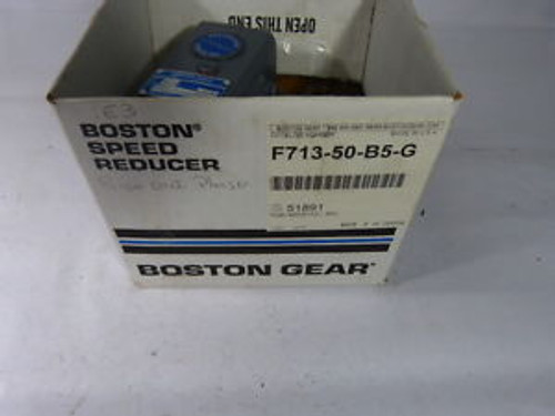 Boston Gear F713-50-B5-G  Gear Speed Reducer  NEW IN BOX