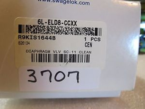 Swagelok 6L-ELD8-CCXX Diaphragm Valve SC-11 Clean - NEW