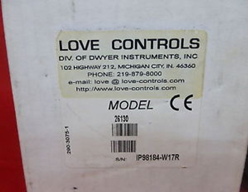 LOVE CONTROLS 26130 New SERIES 2600 TEMPERATURE CONTROLLER (3D4)