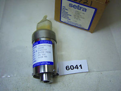 (6041) Setra Pressure Transmitter C280E 0-250 Psig 24 VDC  NEW