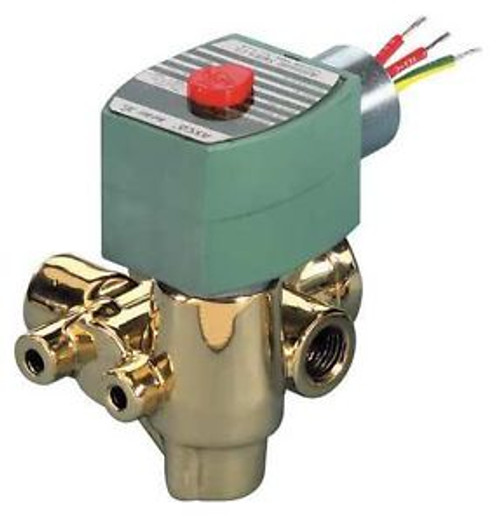 RED HAT 8321G00124/DCDD Solenoid Valve,3/2,1/4 In,NC,24V,Brass