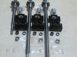 NEW 3 ballscrews RM1605-900/1300/1500mm +3 sets BK/BF12