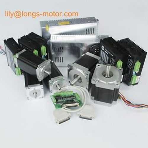 5Axis Nema 23 stepper motor 425oz 23HS9430& Driver DM542A CNC Router LONGS MOTOR