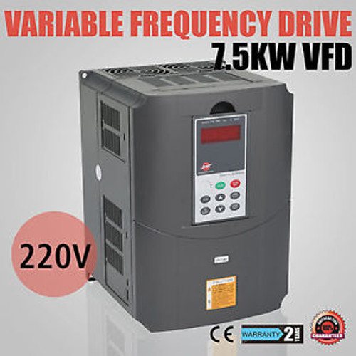 10HP 7.5KW VFD VARIABLE FREQUENCY CALCULOUS PID LOW OUTPUT PERFECT MOTOR GREAT