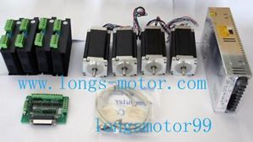 4Axis Nema 23 stepper motor 435 oz 4.2A &Driver DM542A CNC to CA US EU