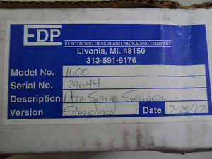 (E5) 1 NEW SONASWITCH / FDP SERIES 1600 ULTRA SONIC SENSOR