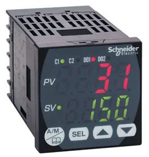 SCHNEIDER ELECTRIC REG48PUN2LJLU Temp Ctrl,1SSR, 1Current,24 VAC/VDC