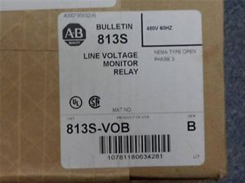 A-B Allen Bradley 813S-VOB SER B Line Voltage Monitor Relay