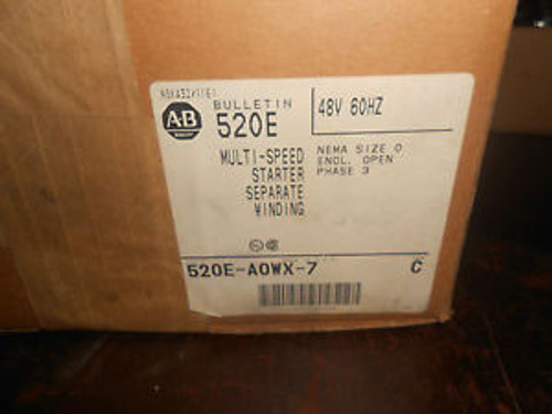 Allen Bradley Multi-Speed Starter 520E-A0WX-7 NEW