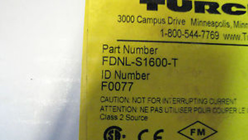 Turck  FDNL-S1600-t ID# F0077  Free USA Ship  New