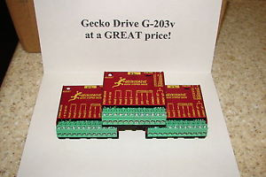 THREE CNC Geckodrive G-203V ONE YEAR FACTORY WARRANTY steppr motor Drvr W/EXTRAS