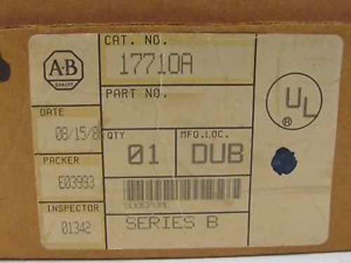 ALLEN-BRADLEY 17710A SER B TERMINAL IDENTIFICATION