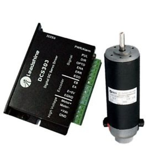 Leadshine (Drive+Motor) DCS303 + DCM57205-1000 DC18-30V 24VDC 80W 3400RPM New