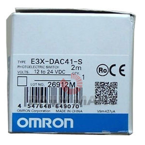 OMRON E3X-DAC41-S DIGITAL OPTICAL FIBER SWITCH PHOTOELECTRIC SENSOR PLC NEW
