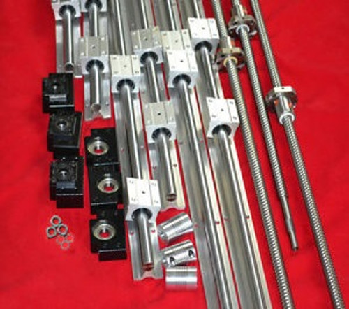 3 SBR16 set+3 ballscrews RM1605-350/650/750mm-C7+3 BK/BF12 +3 couplering