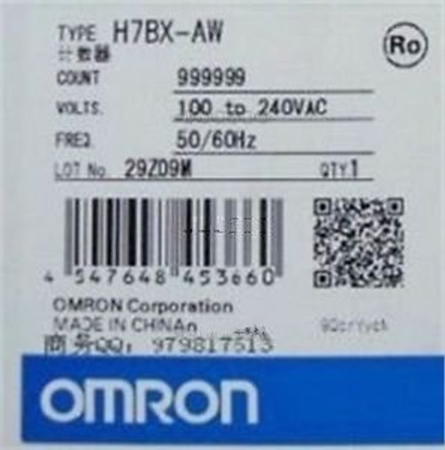 H7BXAW H7BX-AW BRAND NEW 1PC OMRON AC100-240V AUTOMATION SYSTEM COUNTER 999999