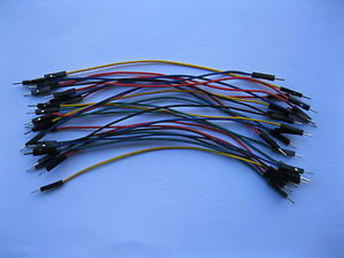 1000 pcs Jumper wire Male to Male Pitch 2.54mm 1 Pin 26AWG 5 color 6inch 150mm